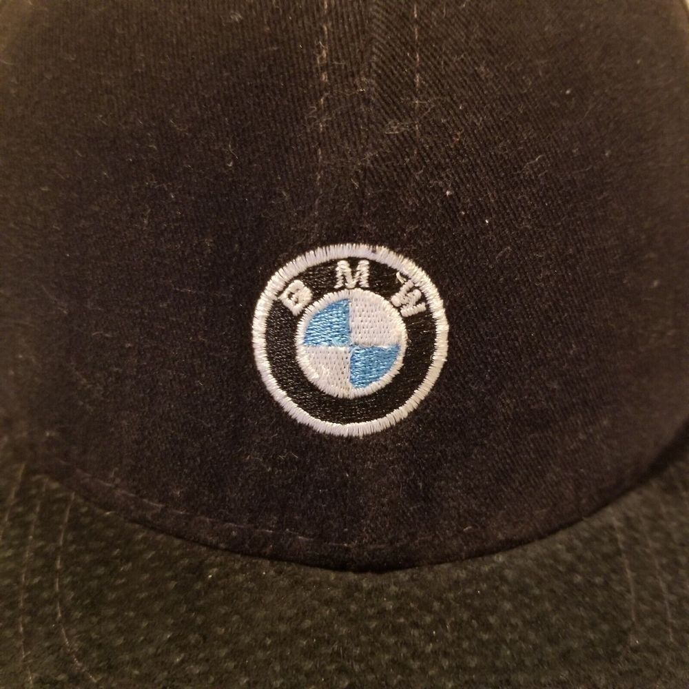 Mens BMW Lifestyle Embroidered Leather Strapback Dad Cap suede Adjustable. - Picture 11 of 13